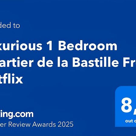Luxurious 1 Bedroom Quartier De La Bastille Free Netflix Paris Exteriör bild