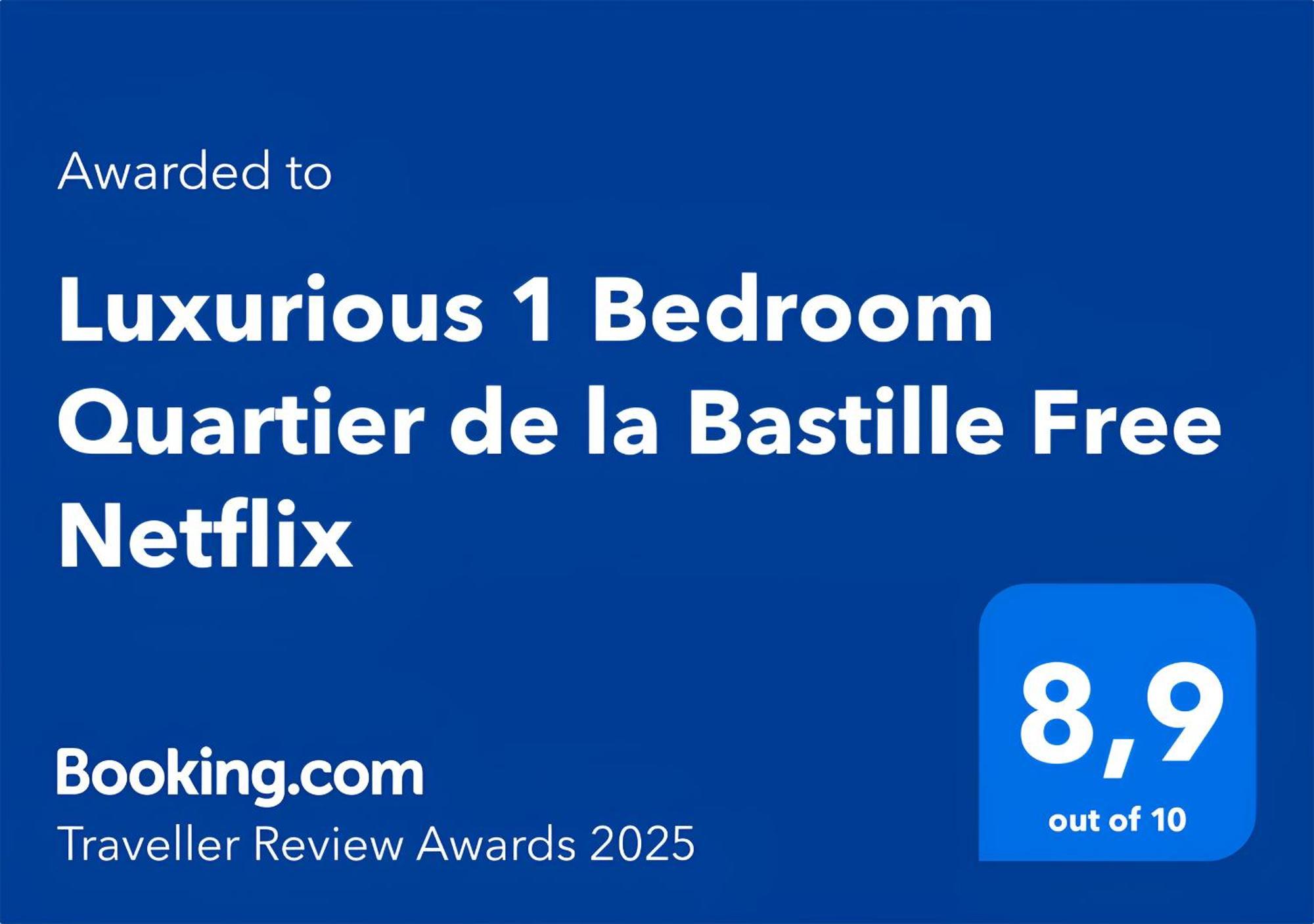 Luxurious 1 Bedroom Quartier De La Bastille Free Netflix Paris Exteriör bild