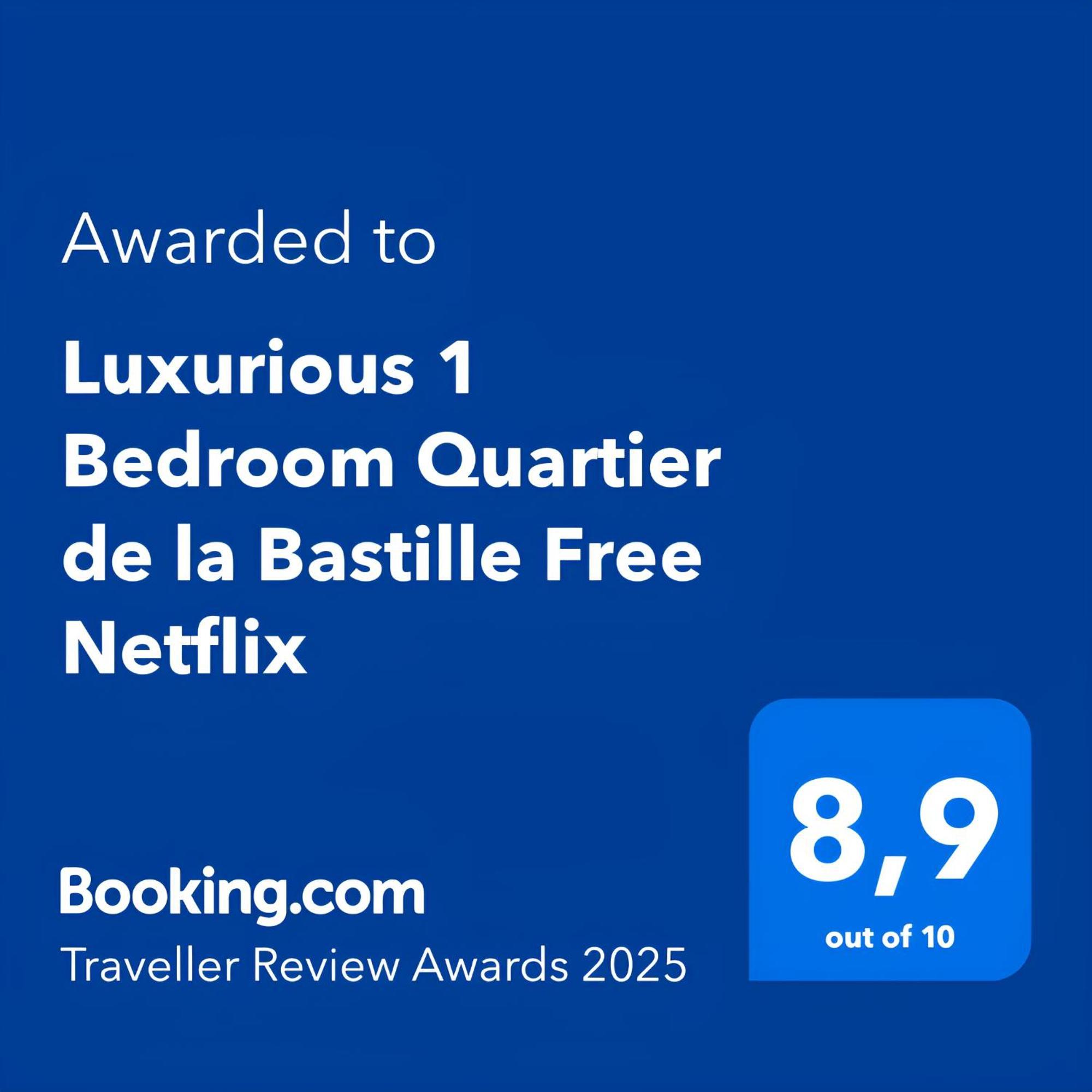 Luxurious 1 Bedroom Quartier De La Bastille Free Netflix Paris Exteriör bild